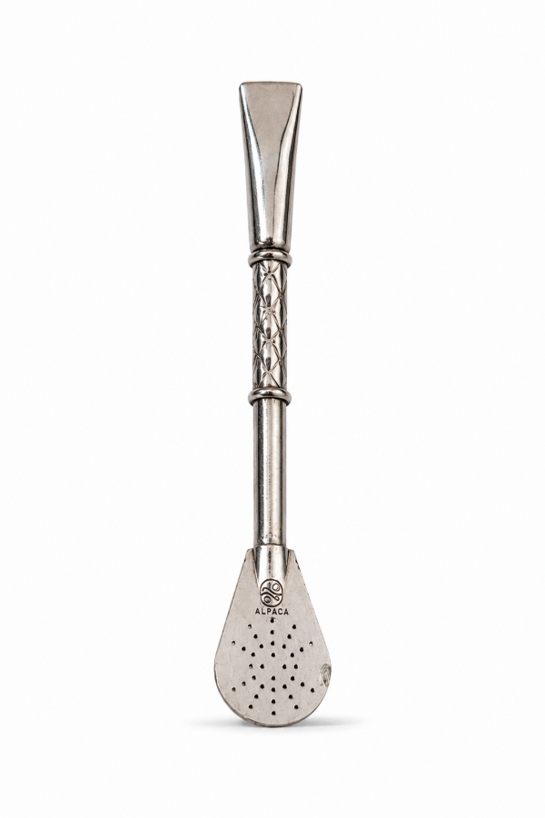 Producto - Bombillon Artesanal Semirecto Alpaca Doble Cincel