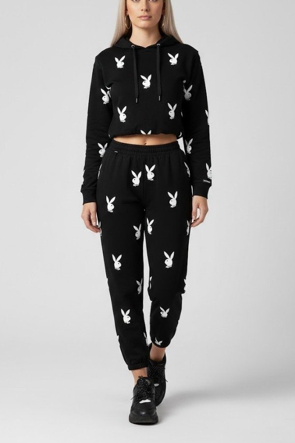 Producto - Conjunto Negro Pantalon Jogger + Buzo Cropped