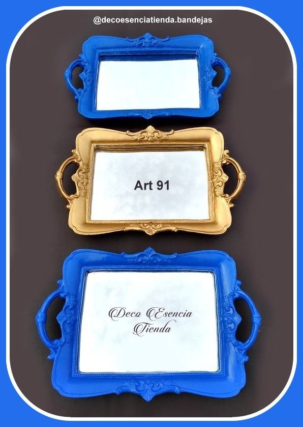 Producto - ART 91 -Bandeja Rectangular con Asas