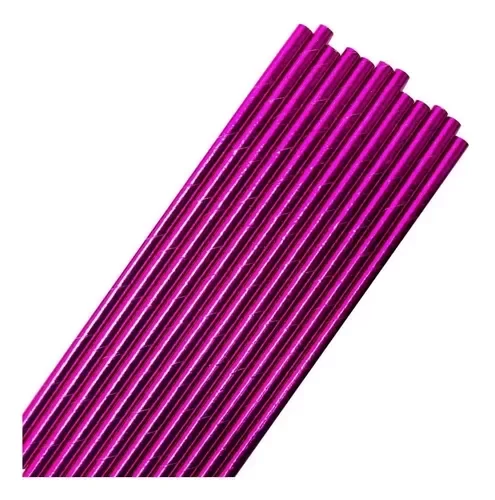 Producto - Sorbete polipapel metalizado x25un color fucsia