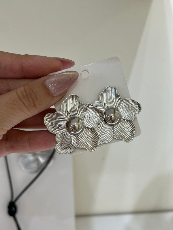 Producto - AROS FLORALES PLATA