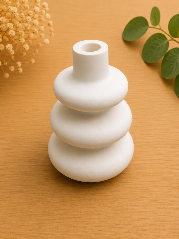 Producto - Florero 3 cuerpos yeso