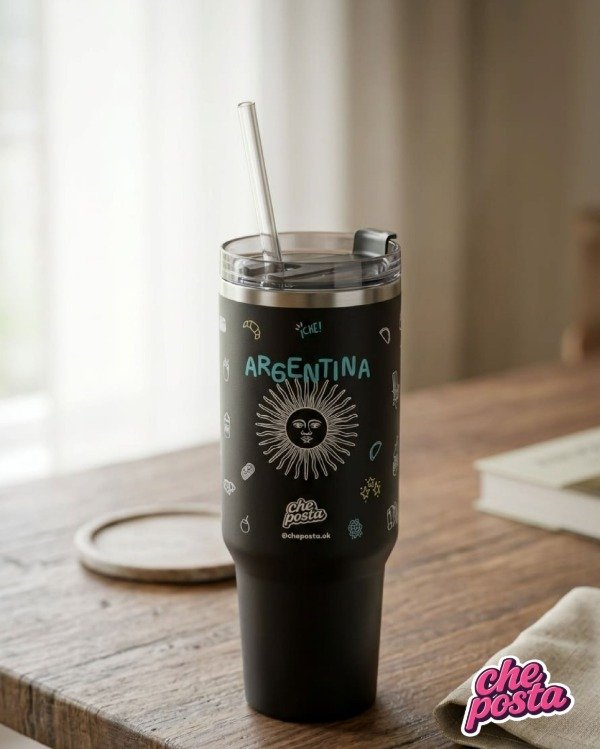 Producto - Vaso Quencher Argentina 1200 ML (Negro)