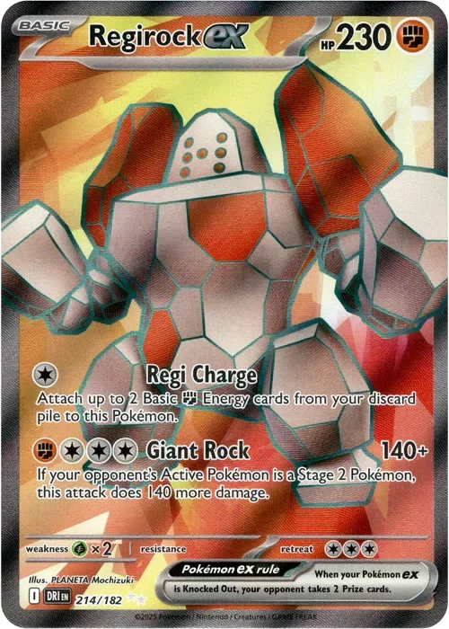 Producto - Regirock ex - 214/182 - Destined Rivals - Holo