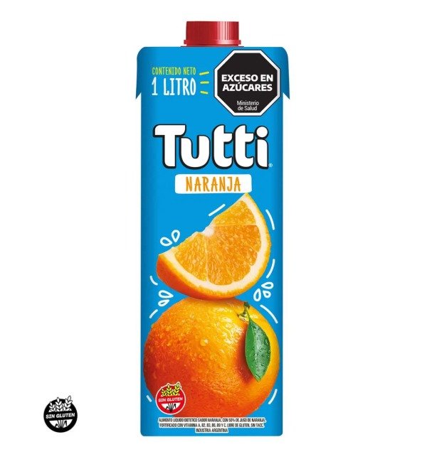 Producto - Jugo Naranja 1 Litro - Tutti