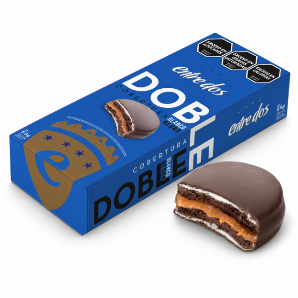 Producto - Estuche Alfajores Entre Dos Doble Cobertura 55grs x 6