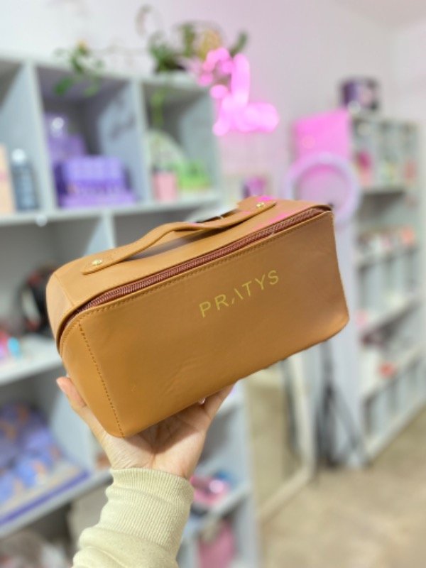 Producto - Porta cosmeticos marrón Pratys