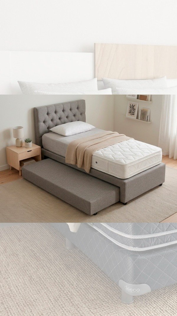 Producto - Sommier con marinera 90 x 190cm + colchón de 90 x 190 Diamante