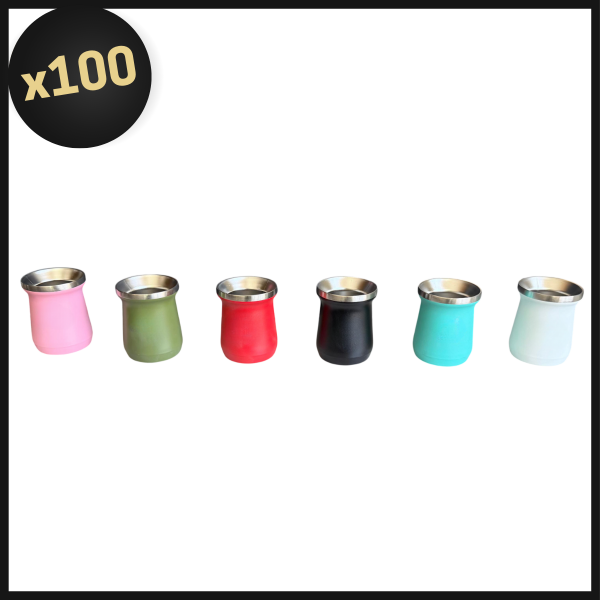 Producto - PROMO BULTO MATE DE ACERO 180ML SIN LOGO