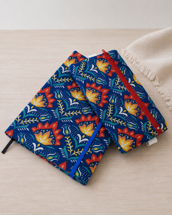 Producto - CUADERNO ARTESANAL A5 + CARTUCHERAmulti
