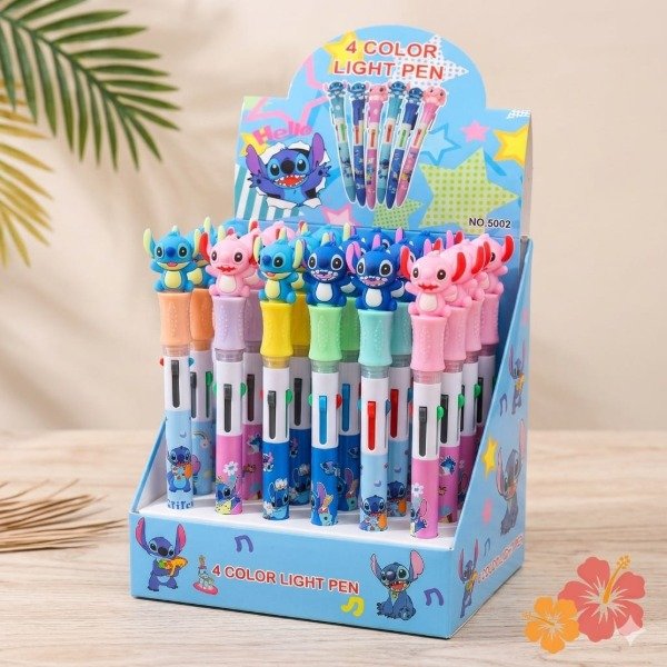 Producto - Resaltador + Bolígrafo 4 Colores Stitch W
