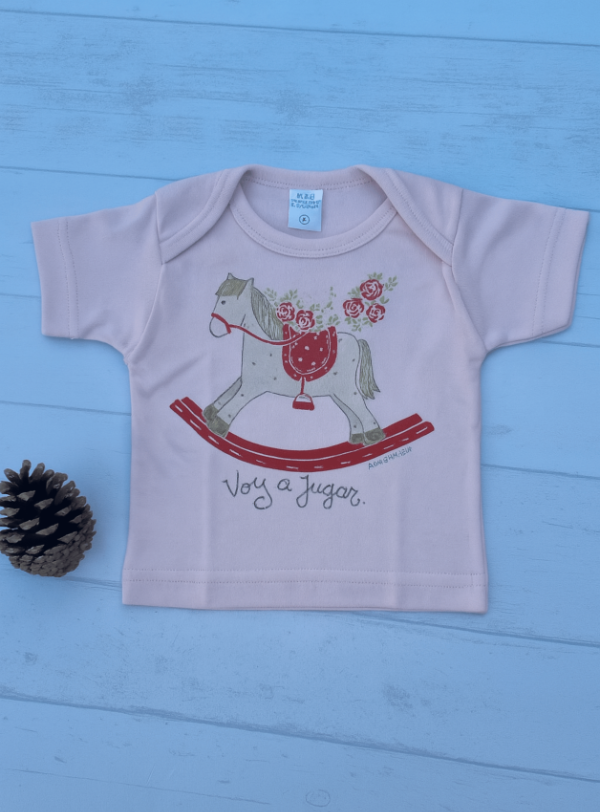 Producto - Remera Rosa Estampada