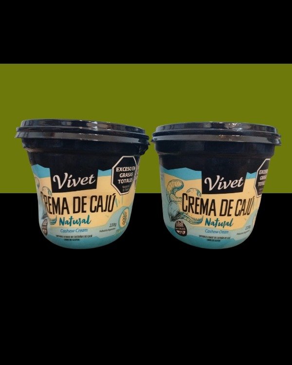 Producto - Crema de cajú - Natural -Vivet