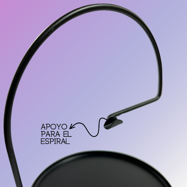 Producto - Porta espiral cuadrado- de apoyo - 1