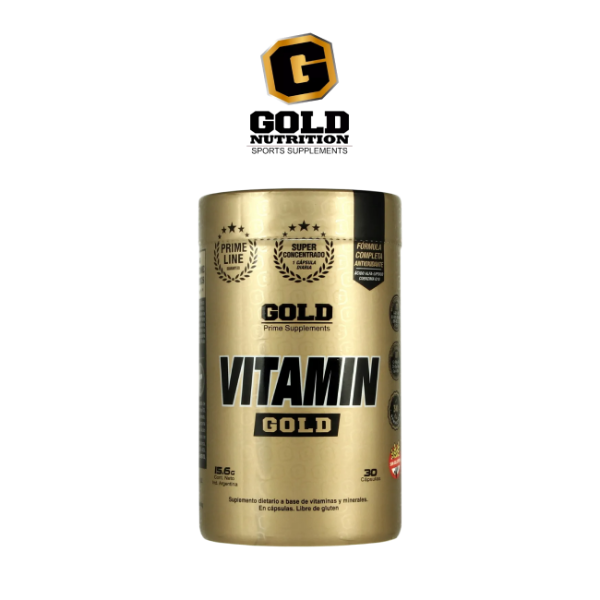 Producto - Vitamin Gold x 30 Caps. Gold Nutrition