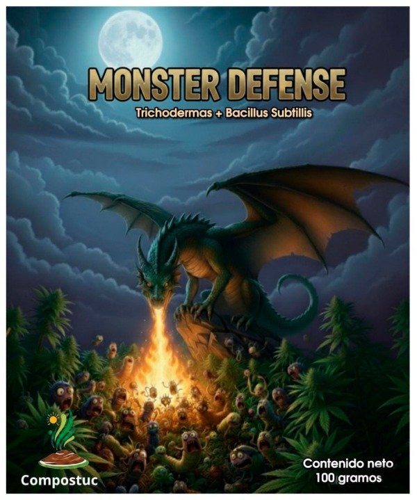 Producto - Monster  Defense  - fungicida biológico x 100 gramos