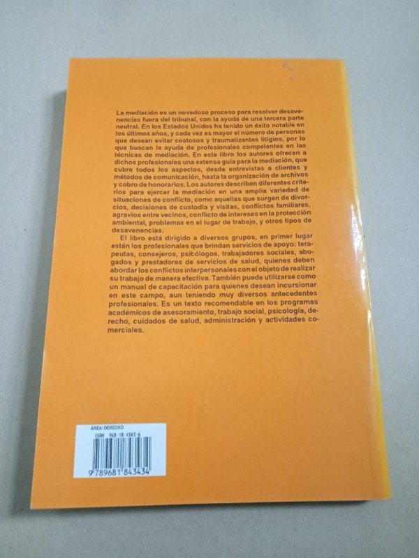 Producto - Mediación, resolución de conflictos sin Litigio - Folberg / Taylor - Limusa 1992 - 1