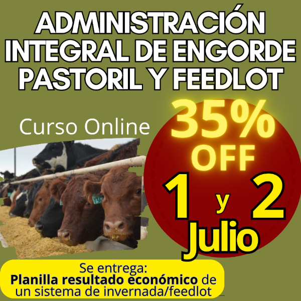 Producto - Curso Online: Administración Integral de Engorde Pastoril y Feedlot