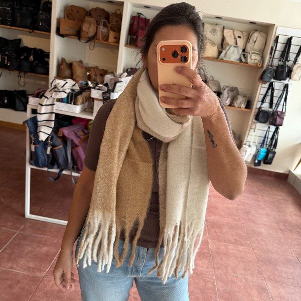 Producto - Bufandon camel-natural