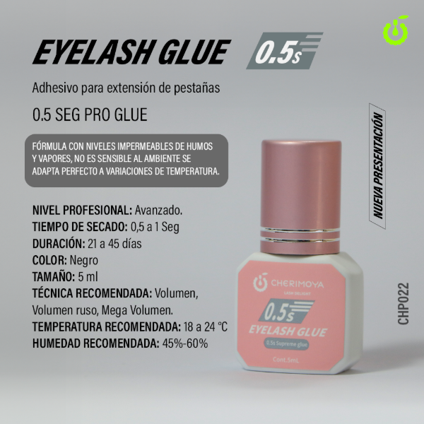Producto - Pegamento adhesivo glu cherimoya lash pestañas 0.5