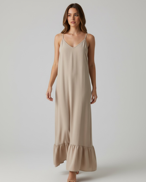 Producto - VESTIDO LARGO CEY CAMEL 0832 - 1