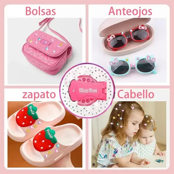 Producto - JUEGO DE DECORACIÓN APLICADOR DE STRASS PARA PELO
