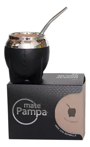 Producto - Mate Pampa Negro Boca Cerrada