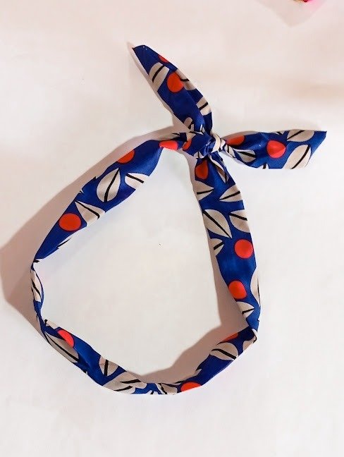 Producto - Vincha de tela AZUL