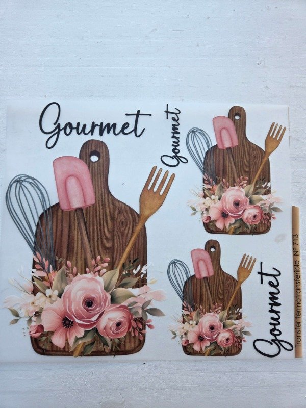 Producto - Transfer termotransferible TABLAS 23 x 30cm