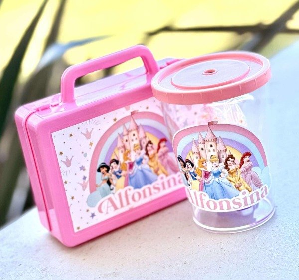 Producto - COMBO VALIJA RECTANGULAR  + VASO CRISTAL 300cc (Sorbete transparente)