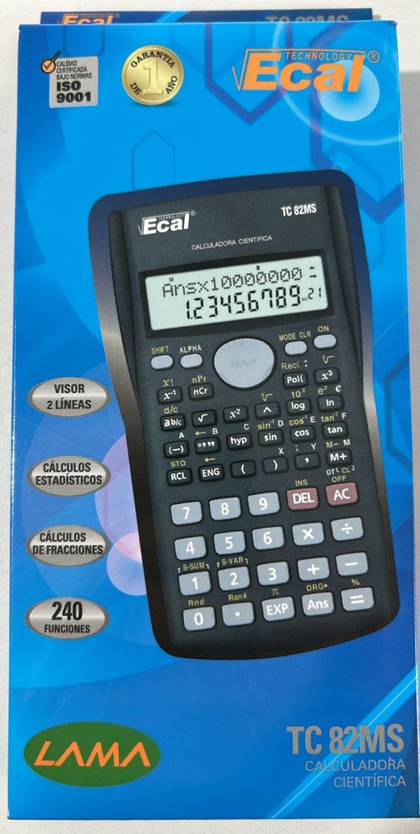 Producto - CALCULADORA CIENTIFICA LAMA TC 82MS