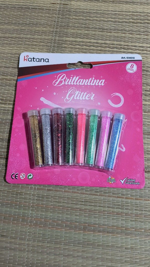 Producto - Brillantina en tubos x 8 unid