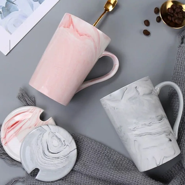 Producto - taza de cerámica de mármol