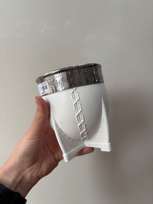 Producto - Mate calabaza PVC blanco