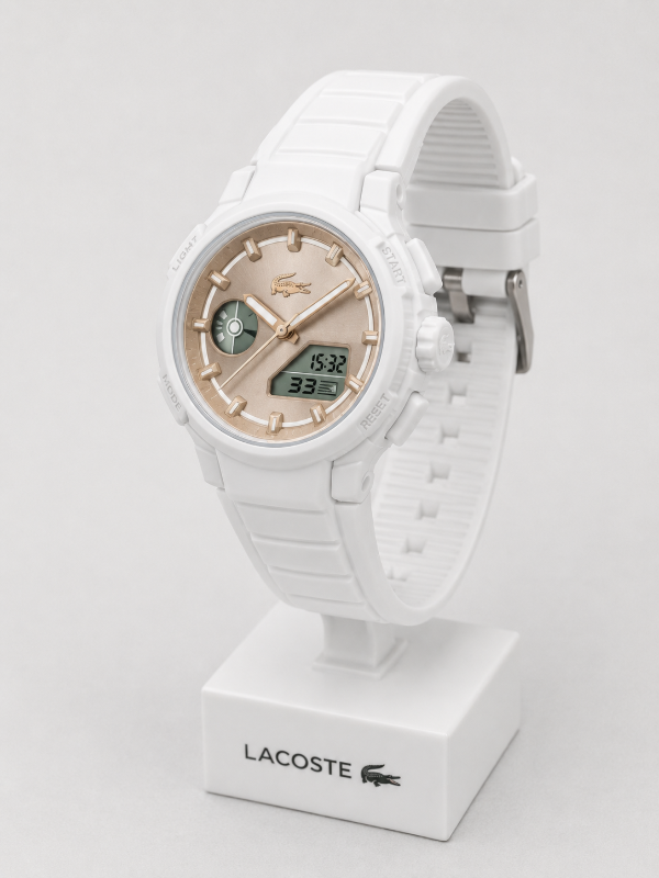 Producto - Reloj Lacoste de silicona analógico y digital LC33