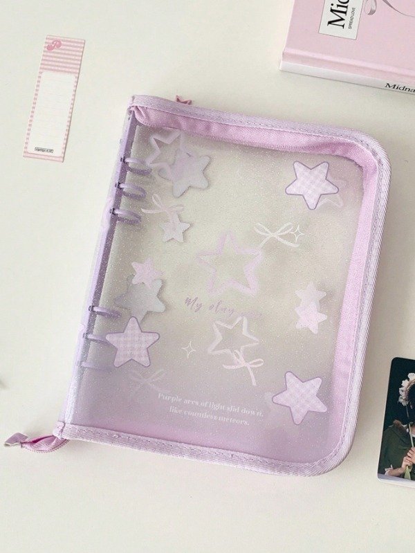 Producto - Binder lila con estrellas A5 - 0