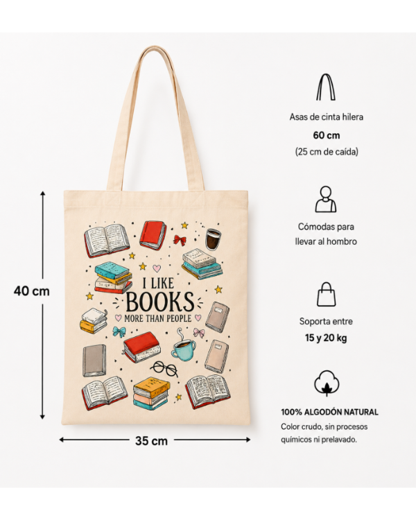 Producto - I LIKE BOOKS MORE THAN PEOPLE - 1