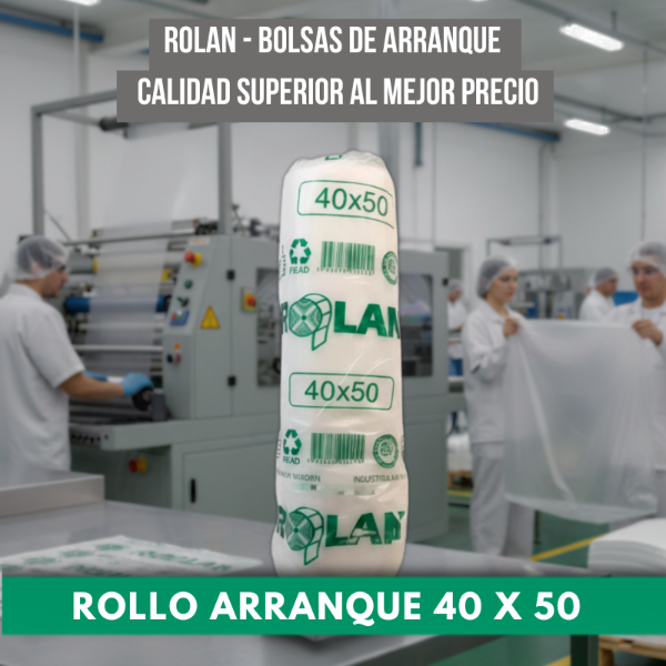 Producto - Rollo de Bolsas Arranque Transparentes 40 x 50 cm
