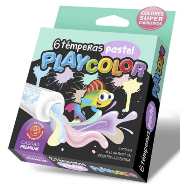Producto - Playcolor - Témpera Pastel x 6 colores