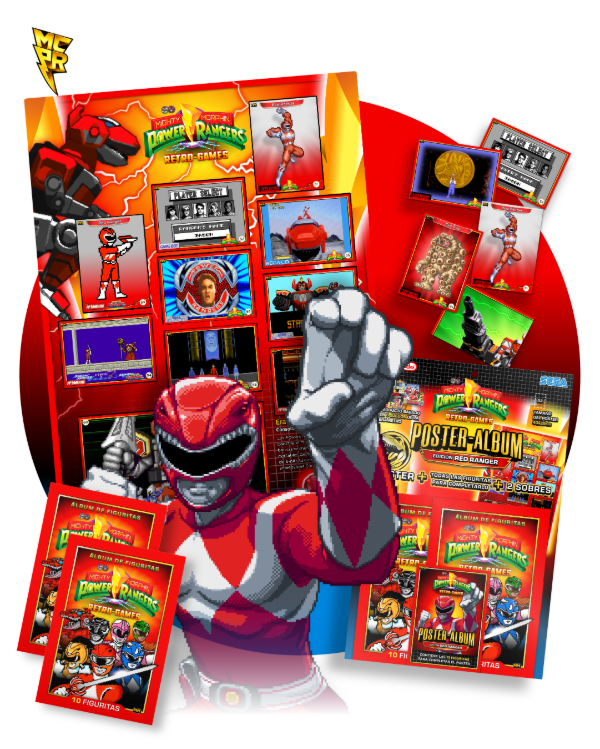 Producto - Poster-Album 2 / Mighty Mophin Power Rangers Ed. Red Ranger