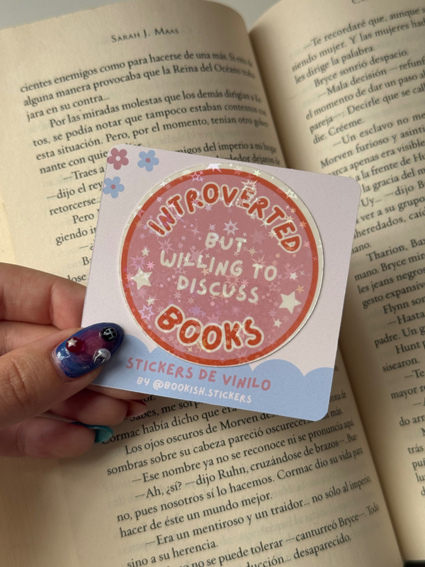 Producto - Sticker introverted vinilo holográfico