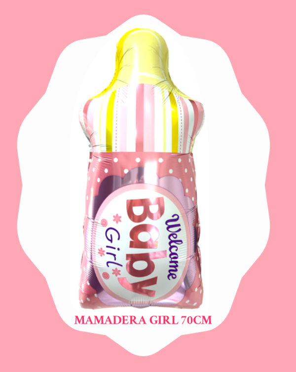 Producto - Globo Mamadera Baby Girl rosa