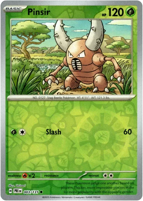 Producto - Pinsir - 003/131 - Prismatic Evolutions - Reverse Holo