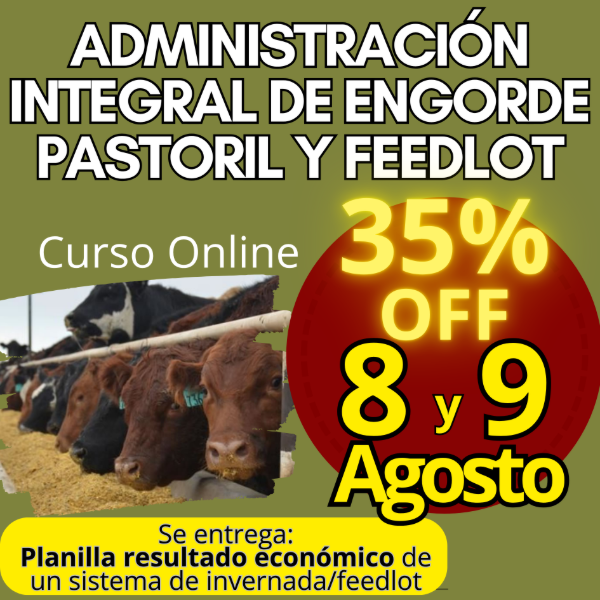 Producto - Curso Online: Administración Integral de Engorde Pastoril y Feedlot - 0