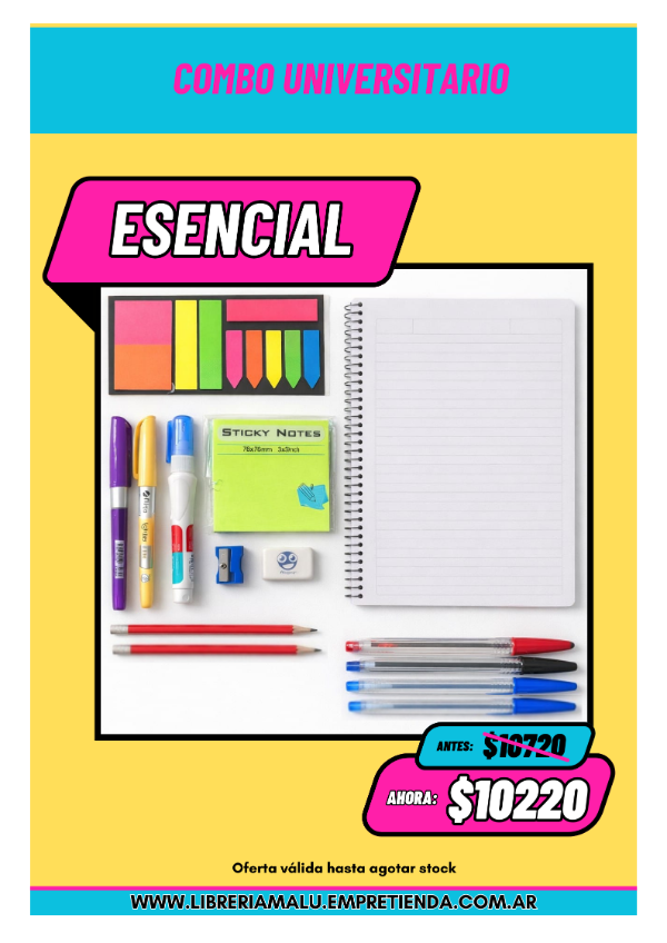 Producto - Combo Universitario Esencial