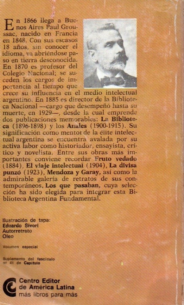 Producto - Paul Groussac . Los que pasaban, seleccion (Ceal #41) - 1