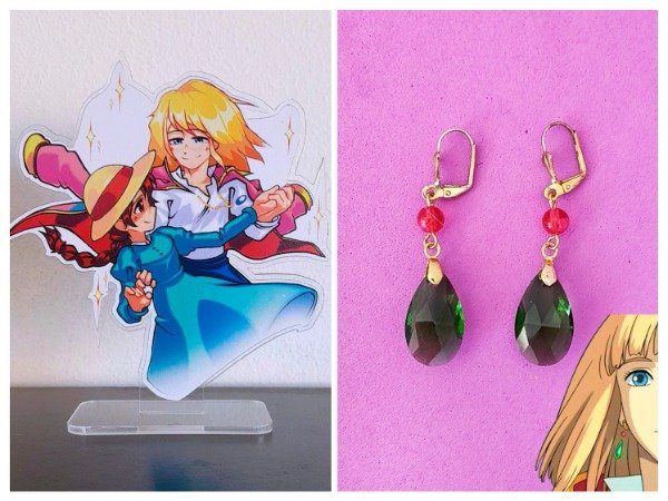 Producto - Combo Oferta Howl: Aros + Figura - El Increíble Castillo Vagabundo