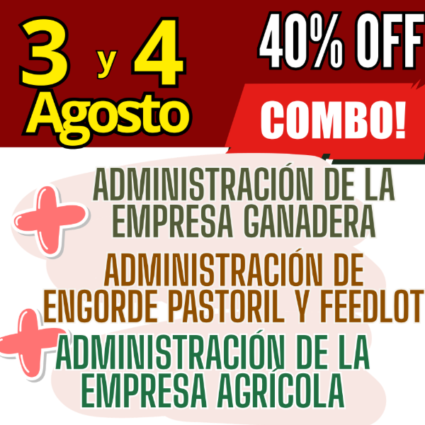 Producto - COMBO 3 CURSOS: Admin Ganadera + Engorde Pastoril y Feedlot + Admin Agrícola - 0