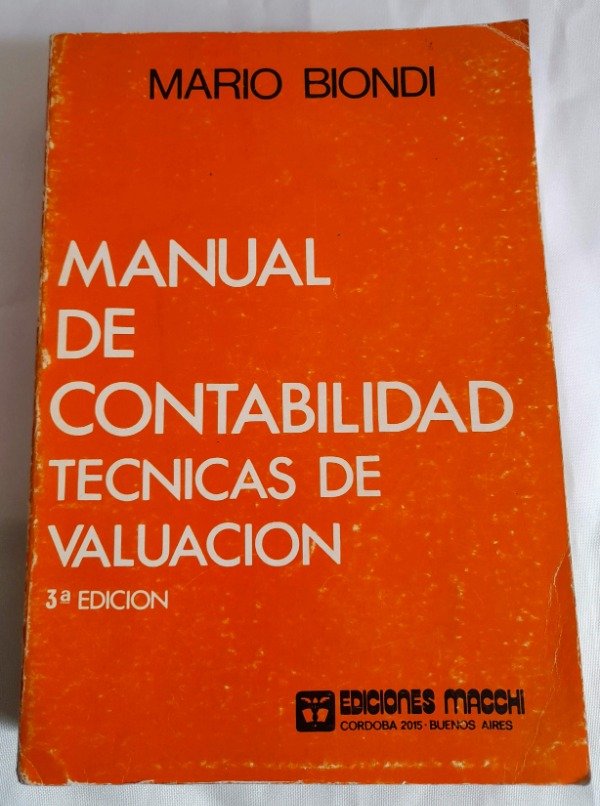Producto - Manual De Contabilidad - Mario Biondi - Ediciones Macchi