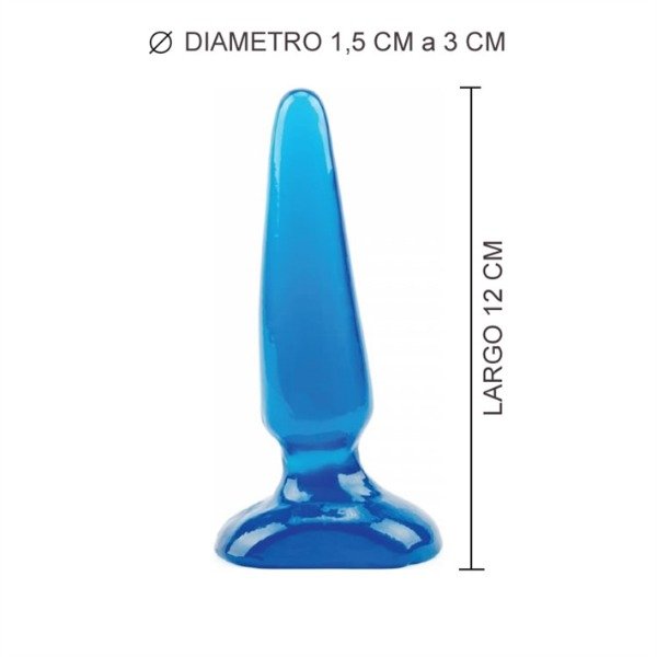 Producto - Plug Mediano Azul Liso